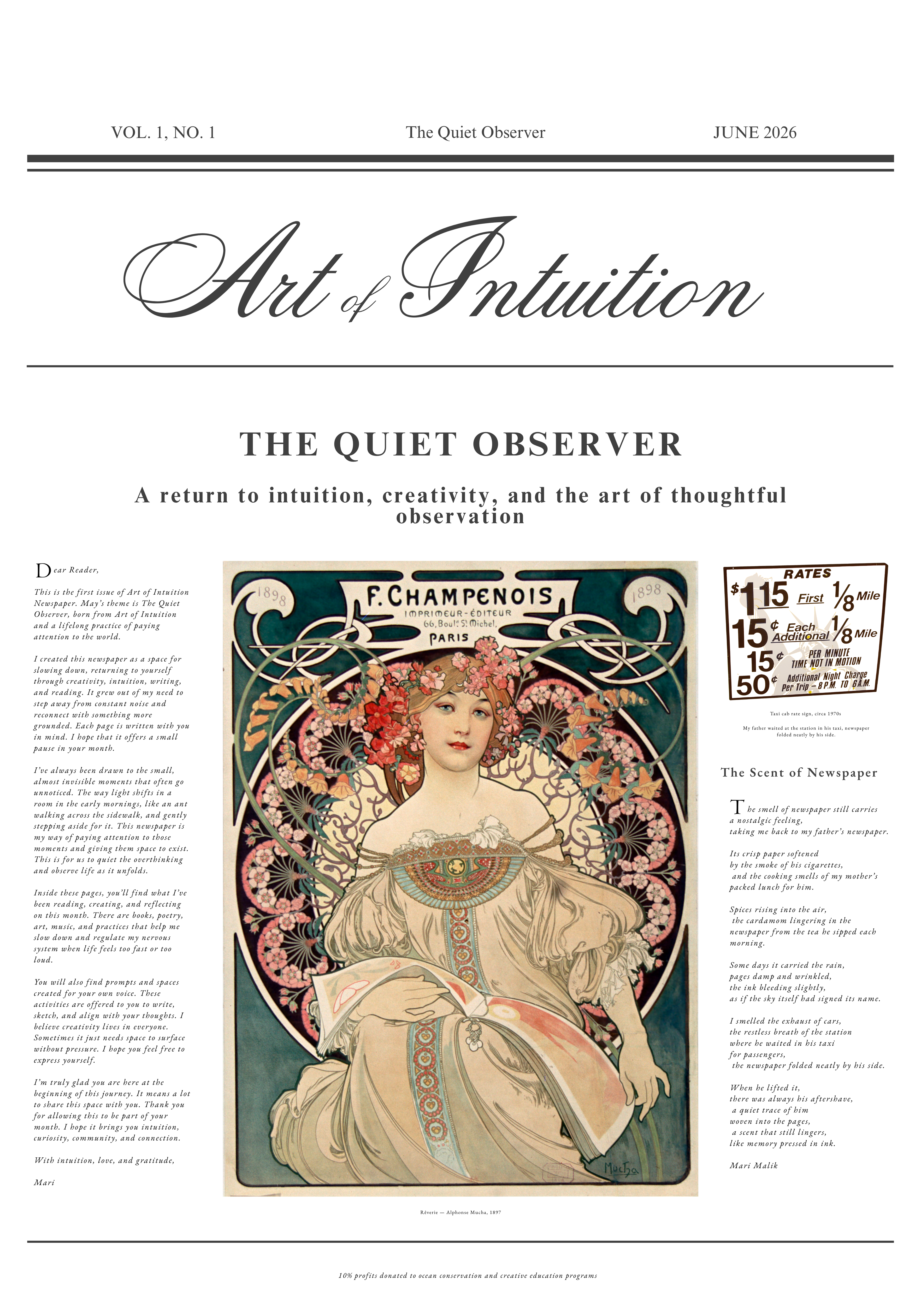 Art of Intuition Newspaper